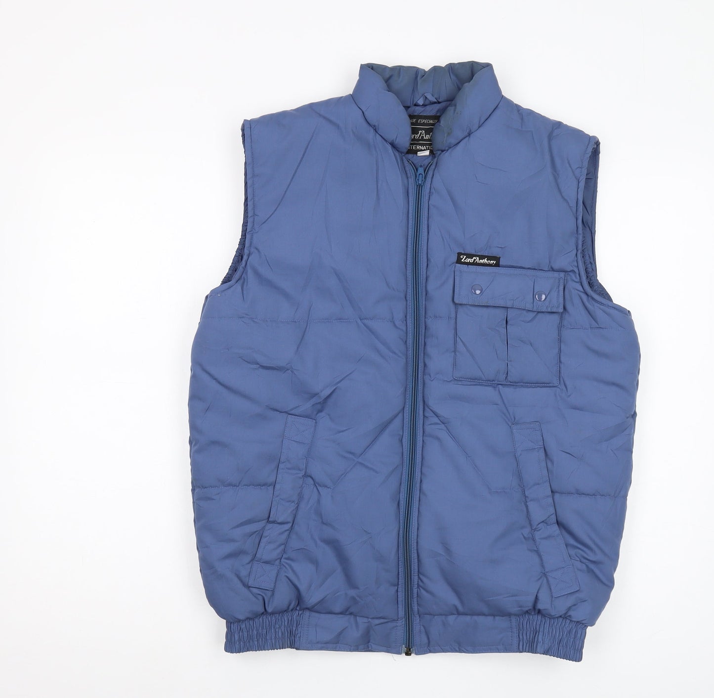 Lord Anthony Men's Blue S Puffer Waistcoat