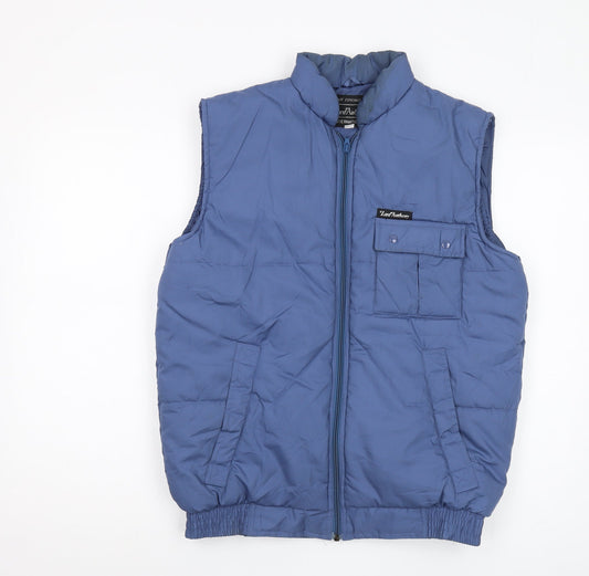 Lord Anthony Men's Blue S Puffer Waistcoat