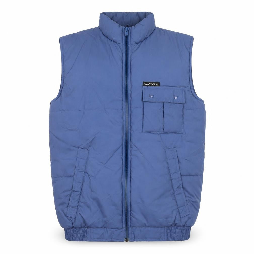Lord Anthony Men's Blue S Puffer Waistcoat