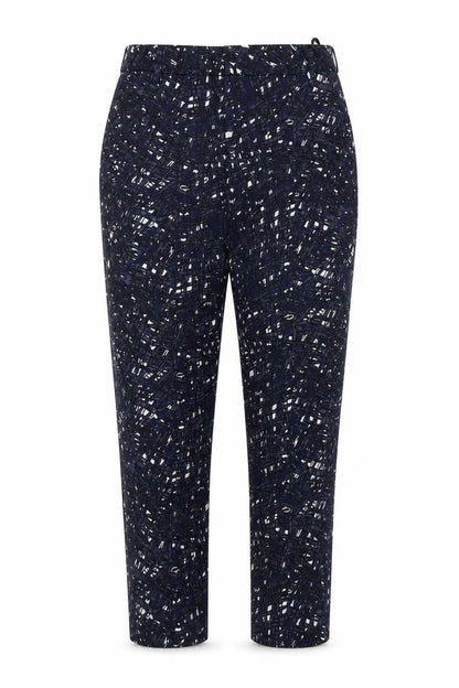 Great Plains Women's Blue Geometric Trousers Size 10