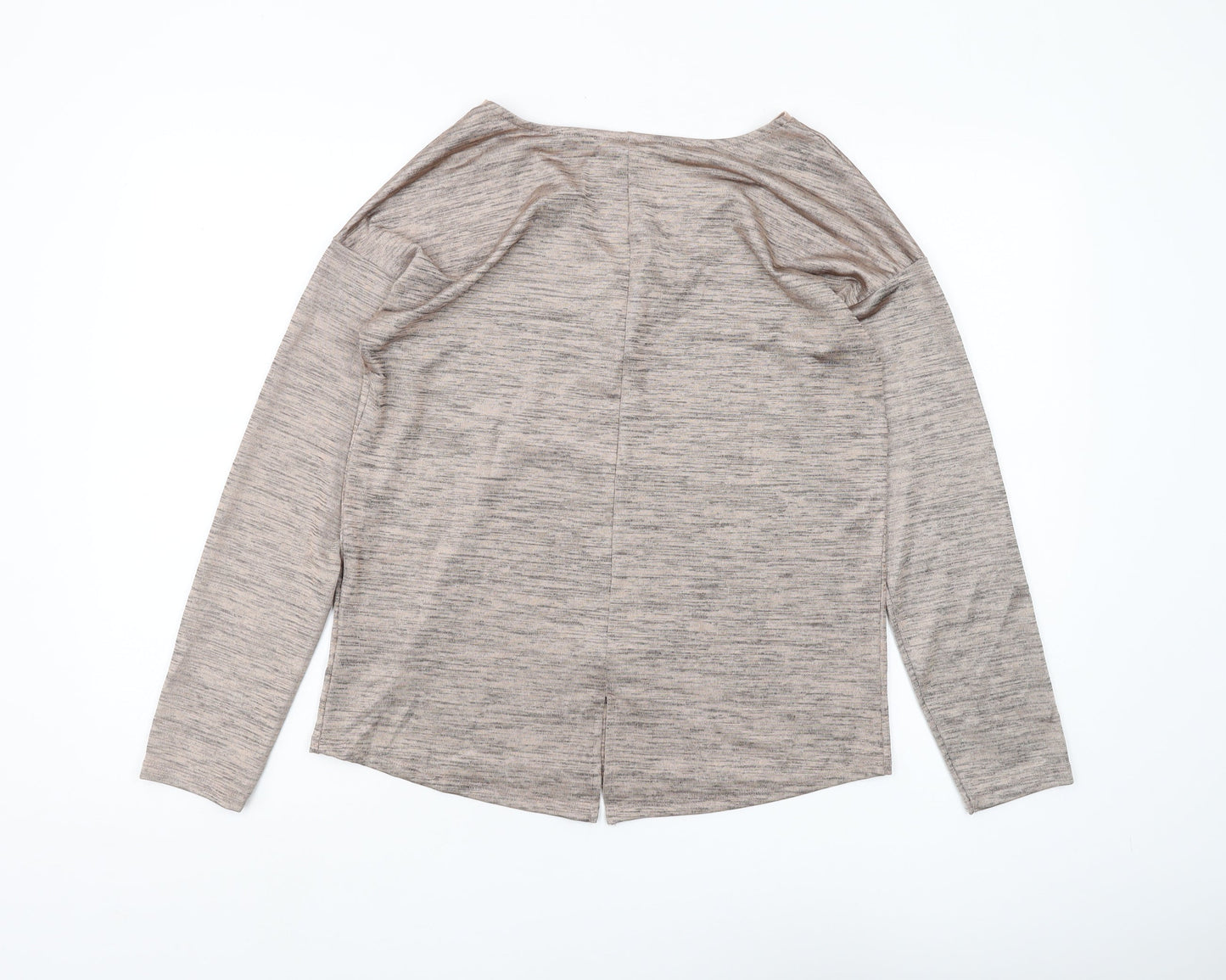 Next Women's Beige V-Neck Blouse in Size 10