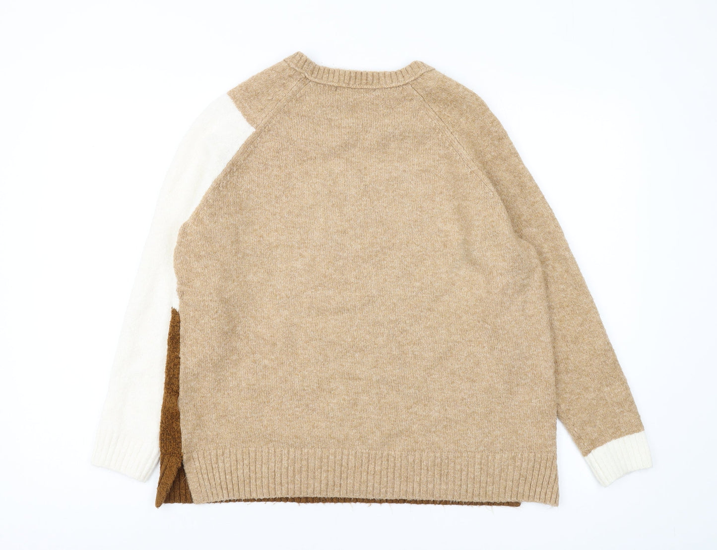 Marks and Spencer Women's Multicoloured Pullover Jumper L