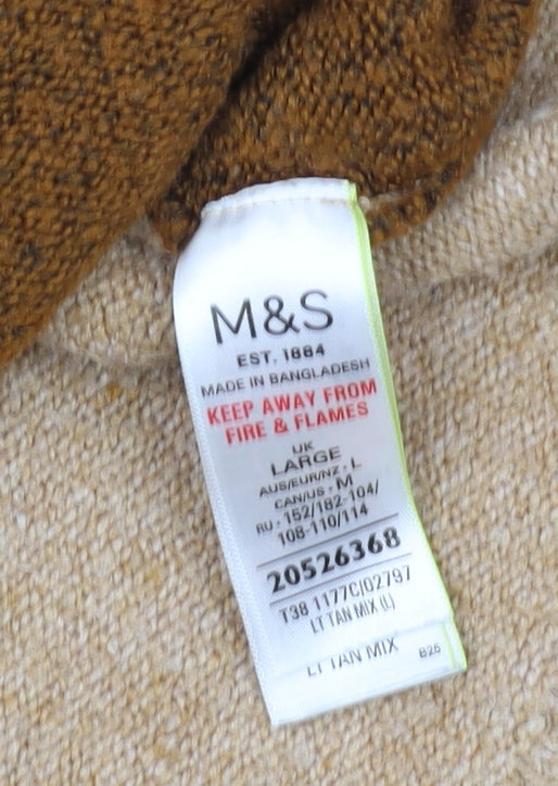 Marks and Spencer Women's Multicoloured Pullover Jumper L