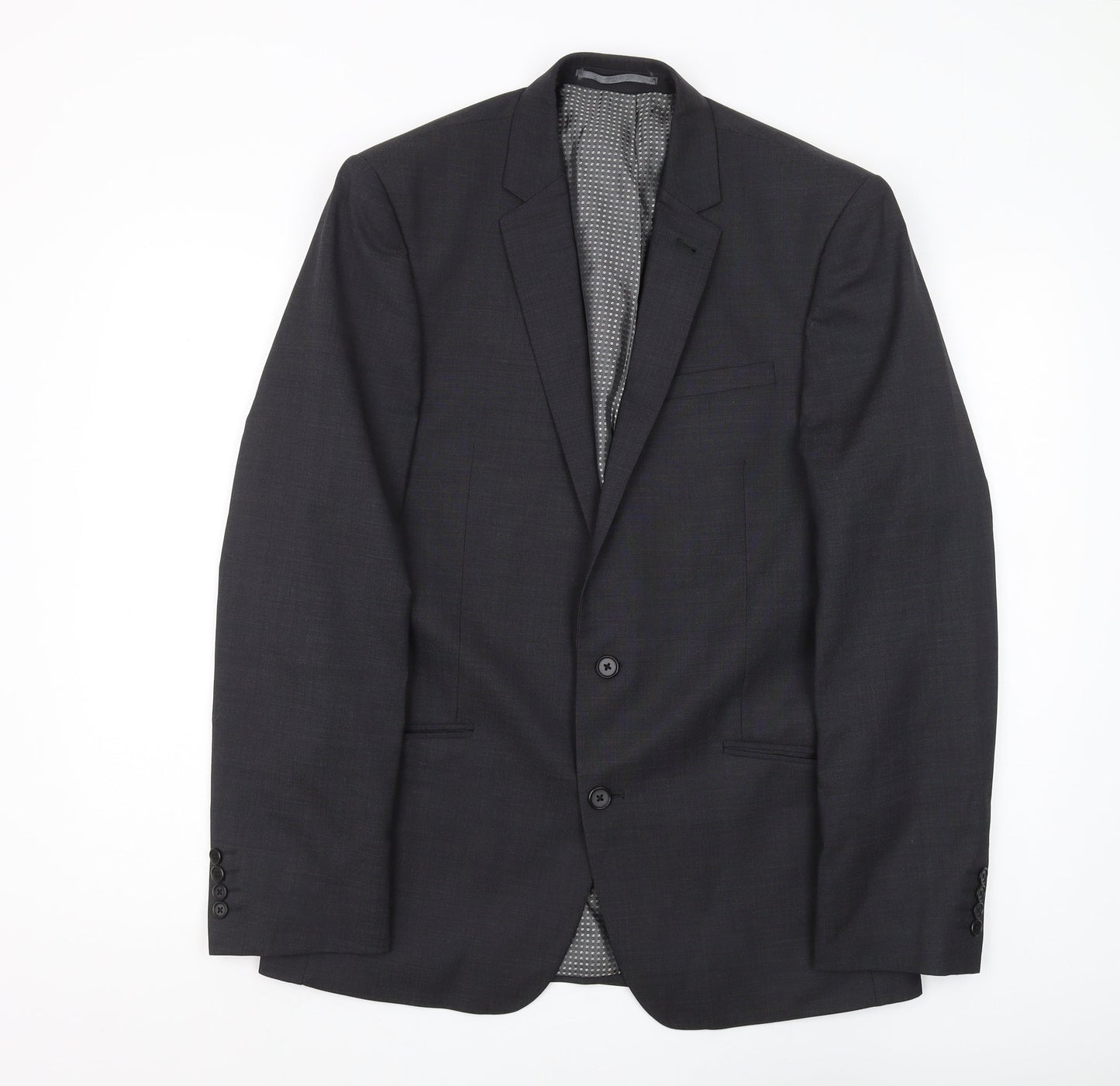 Next Men's Black Tailored Blazer Size 40L Formal