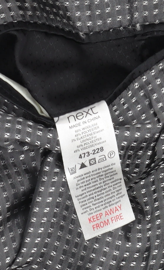 Next Men's Black Tailored Blazer Size 40L Formal