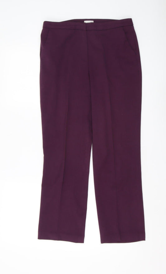Eastex Women's Purple Straight Trousers Size 10