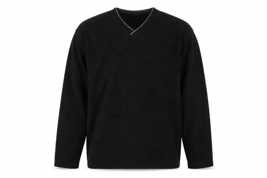 Bridgeport Men's Black V-Neck Pullover Sweatshirt M