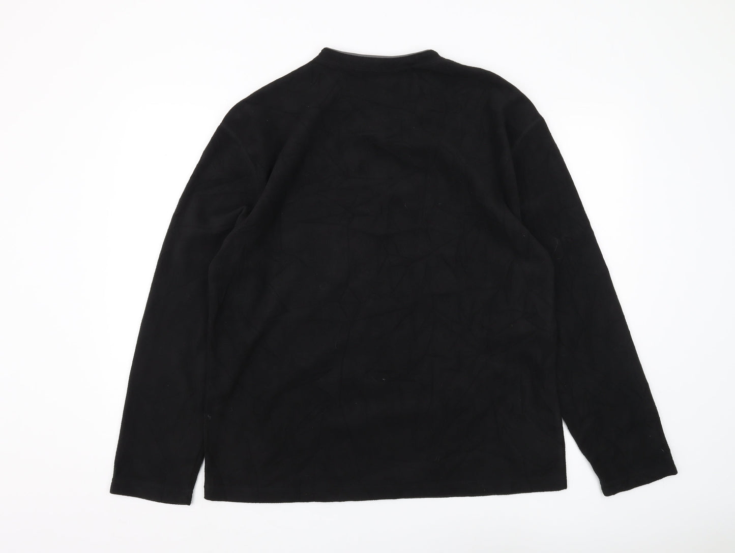 Bridgeport Men's Black V-Neck Pullover Sweatshirt M
