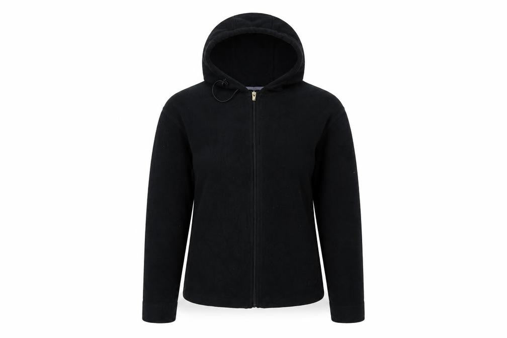 Micro Women's Black XS Fleece Hooded Jacket