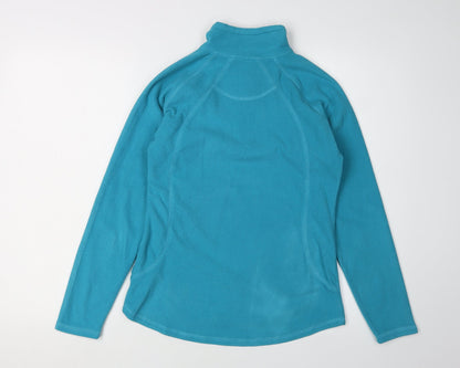 Peter Storm Womens Blue High Neck Polyester Pullover Sweatshirt