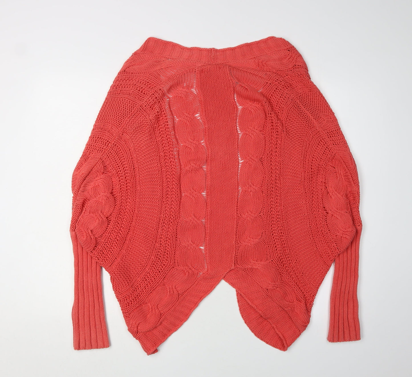 SoulCal & Co Women's Red Cardigan Size 10 Cable-Knit