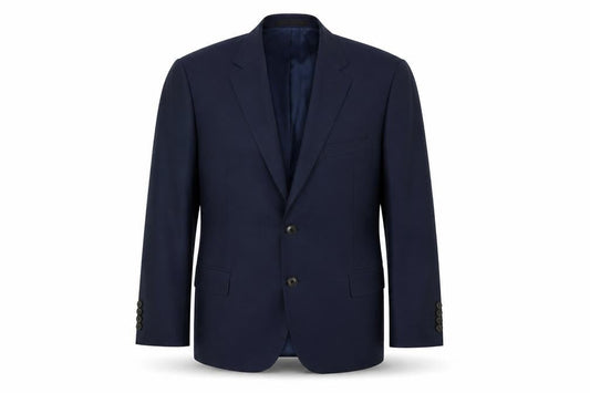 Moss Esq. Men's Blue Blazer, Regular Fit, Size 40 Short