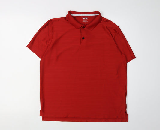 Adidas Boys Red Polo Shirt, 16 Years, Golf Activewear