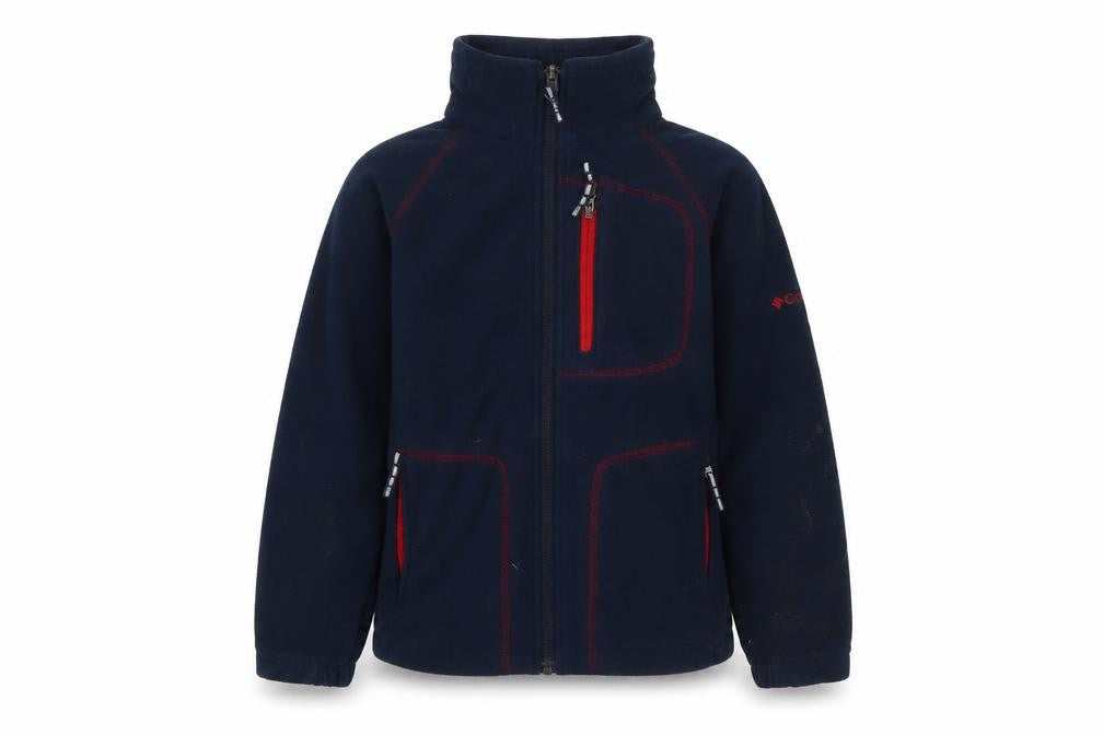 Columbia Boys Blue Track Jacket S Full Zip Outdoor