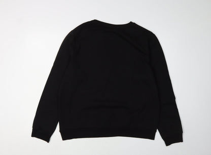 Harry Potter Women's Black Sequin Pullover Sweatshirt L