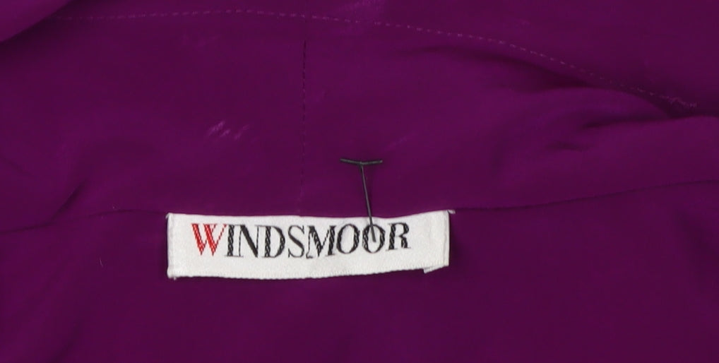 Windsmoor Women's Purple Collared Blouse, Size 14