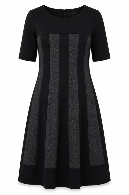 Jessica Howard Women's Black Herringbone Dress Size 12
