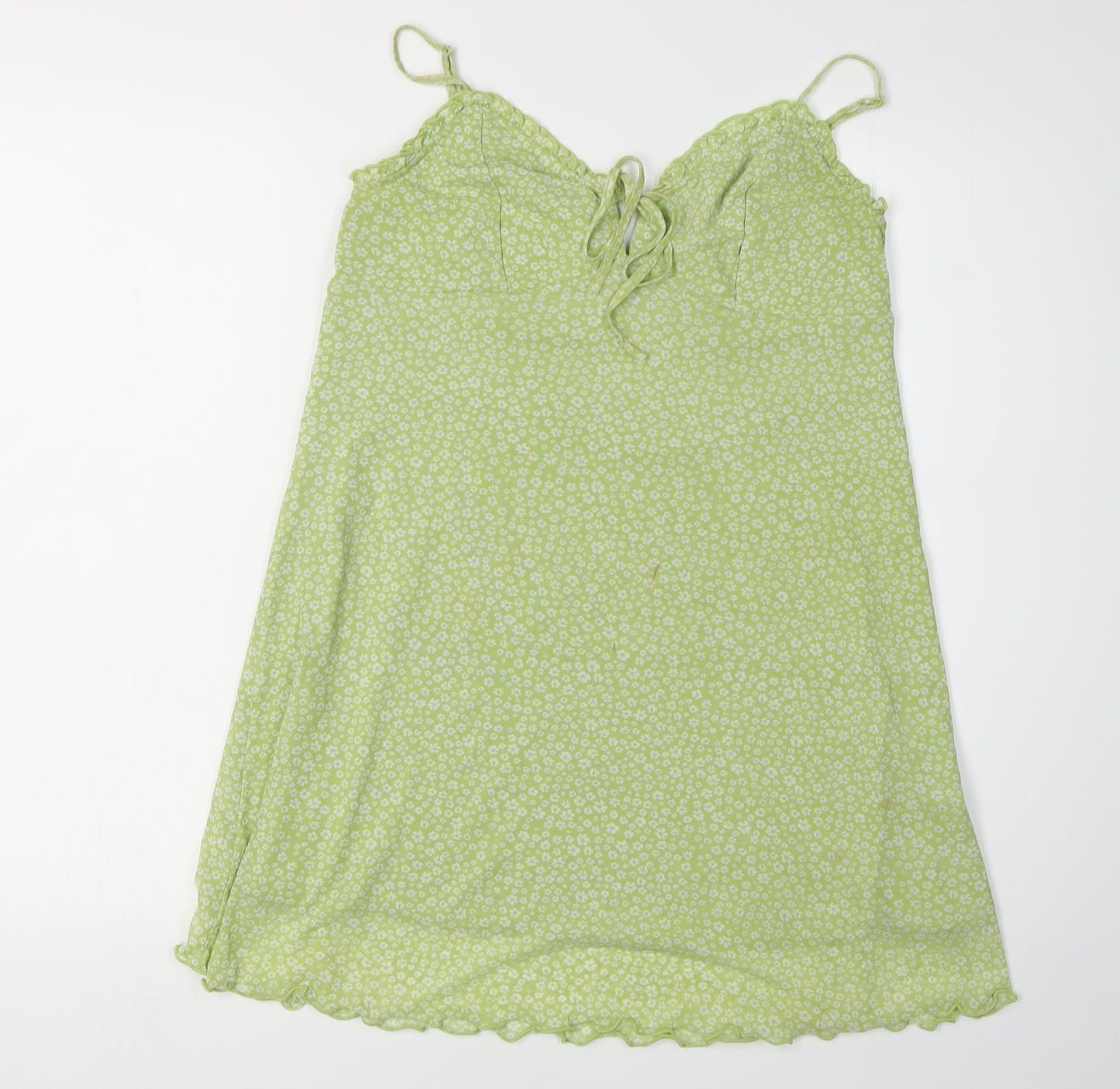 American Eagle Green Floral Slip Dress, Size M, Women's