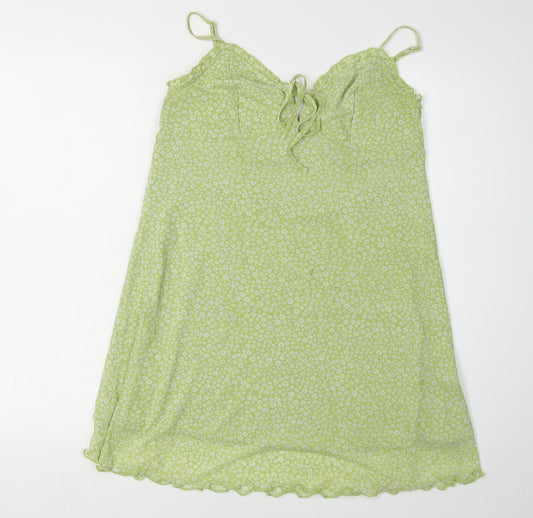 American Eagle Green Floral Slip Dress, Size M, Women's