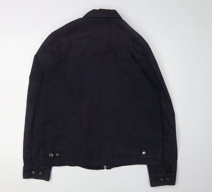 John Lewis Men's Black Cotton Casual Jacket, Size L