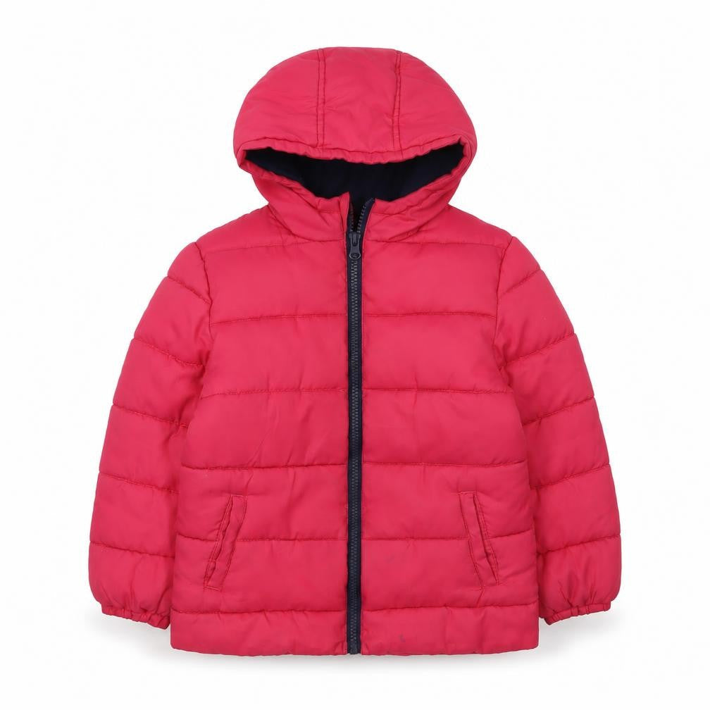 Tex Girls Red Puffer Jacket - 4 Years, Winter, Hooded