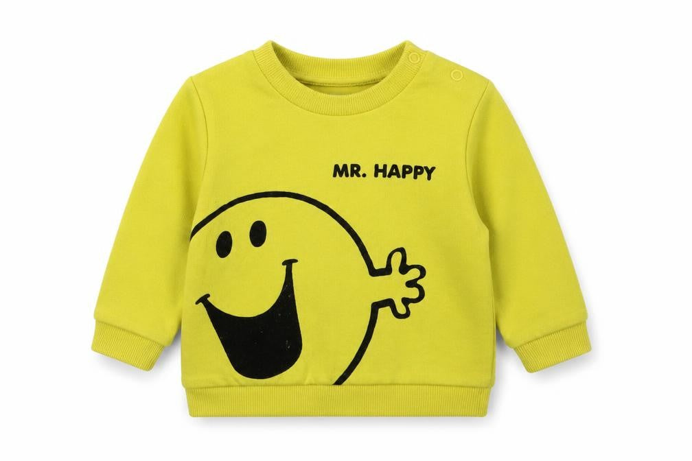 Unisex Yellow Mr. Men Pullover Jumper 6-9 Months