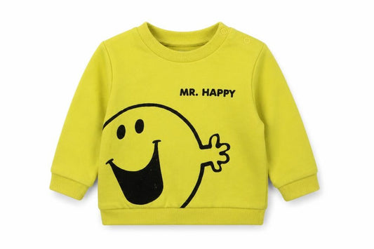 Unisex Yellow Mr. Men Pullover Jumper 6-9 Months