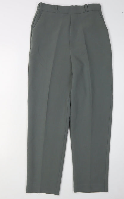 Mango Women's Green XS Trousers with Pockets