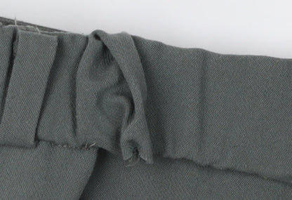 Mango Women's Green XS Trousers with Pockets
