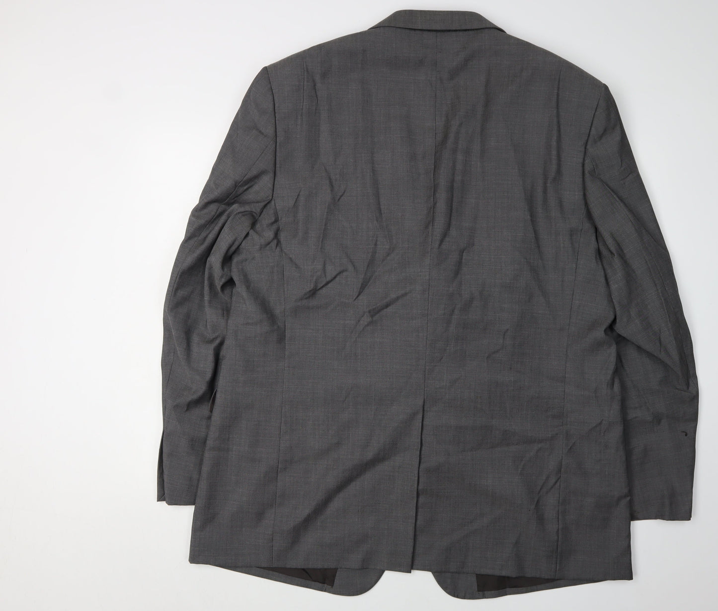 Marks and Spencer Men's Grey Blazer, 48 Long, Wool, Formal Attire