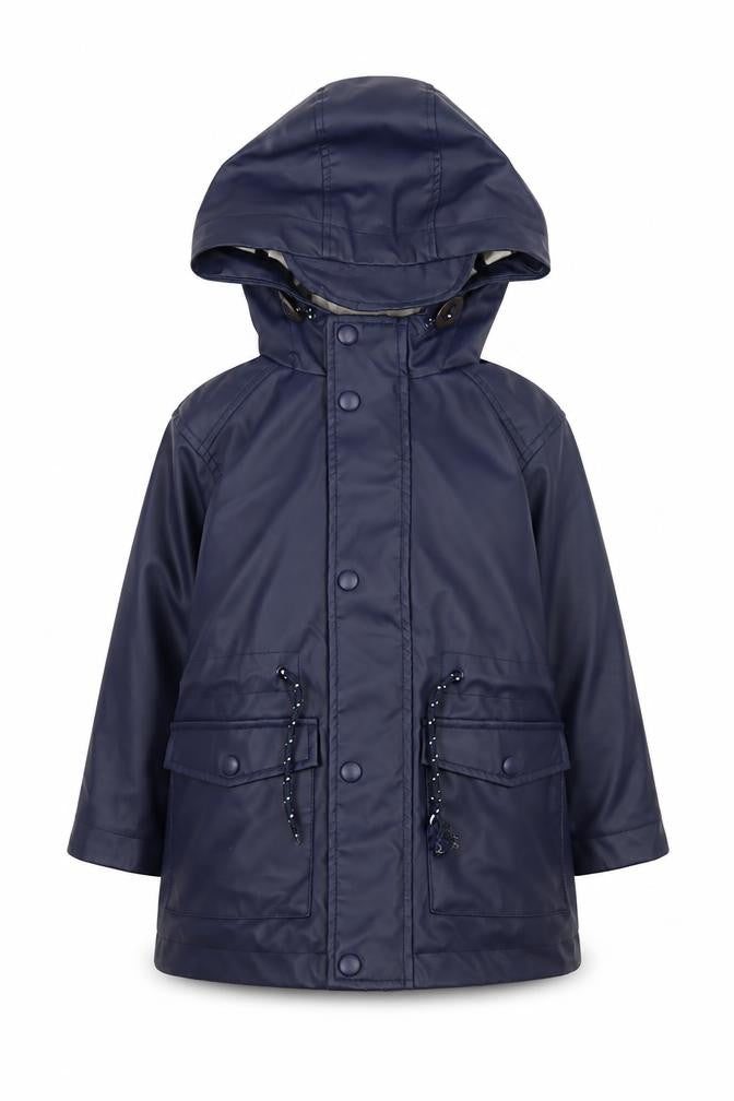 John Lewis Girls Blue Hooded Parka Jacket 3 Years