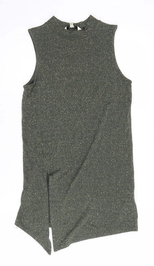 Next Women’s Green Mock Neck Knit Tank Size 6