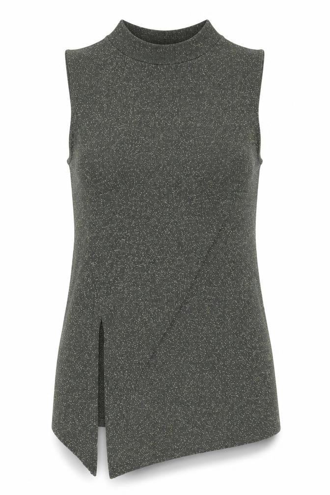 Next Women’s Green Mock Neck Knit Tank Size 6