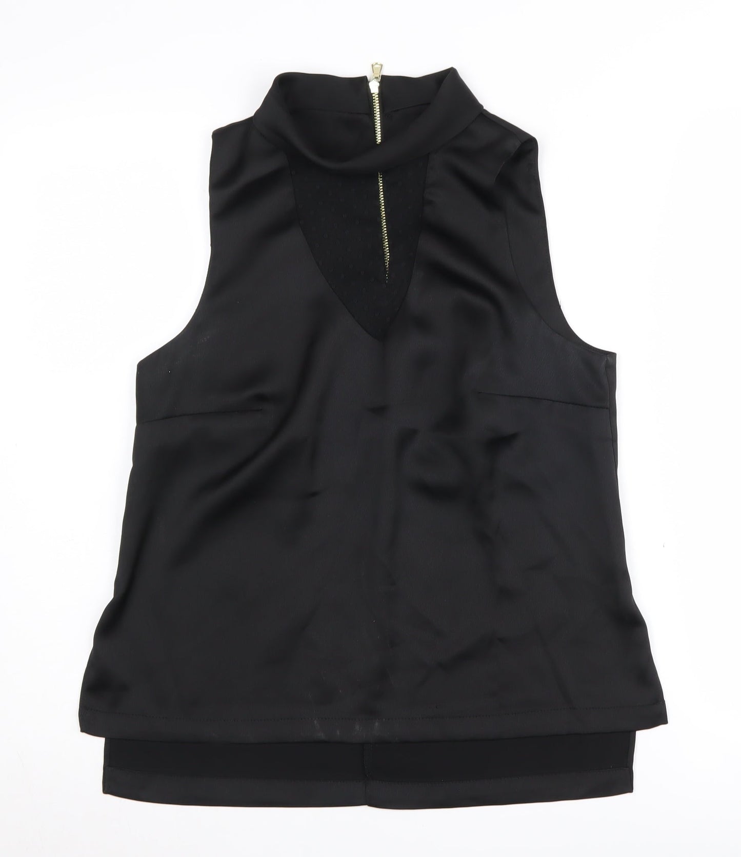 River Island Women's Black Tunic Blouse Size 10