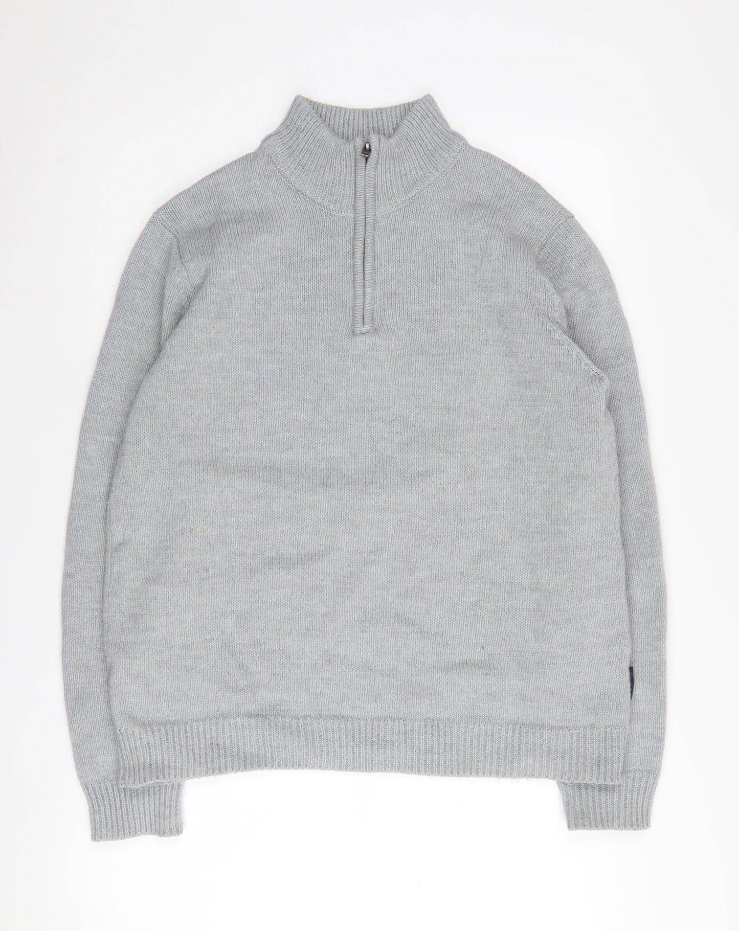 French Connection Women’s Grey High Neck Jumper - L