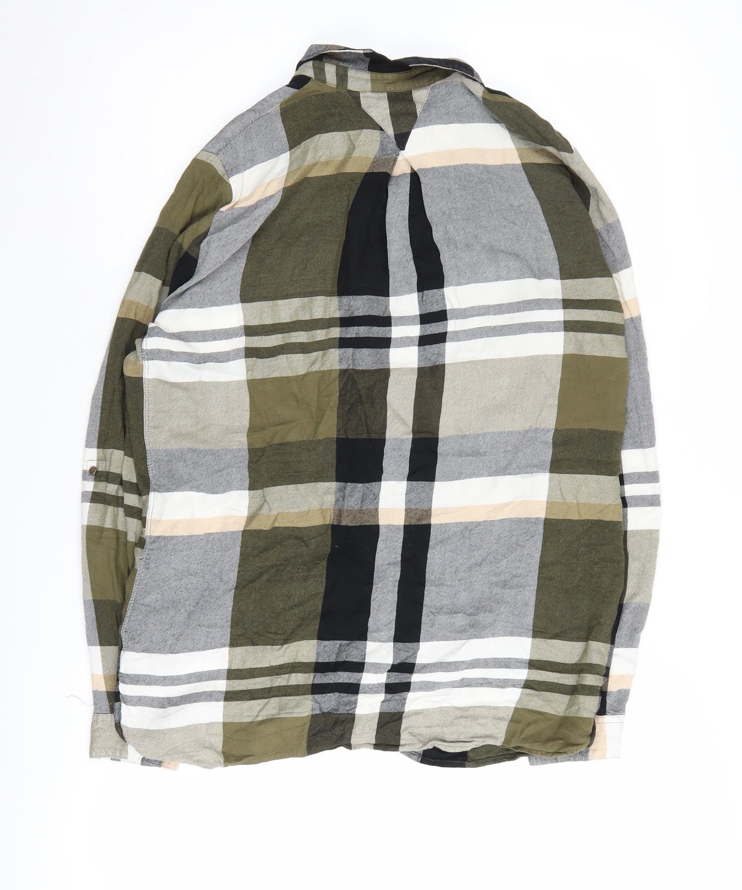 River Island Women's Multicoloured Plaid Button-Up Shirt