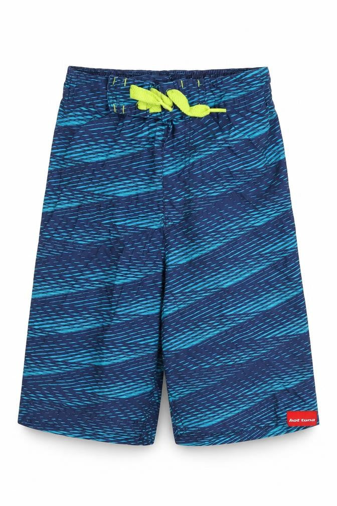 Hot Tuna Boys Blue Striped Board Shorts 9-10 Years