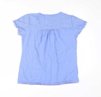 Mountain Warehouse Women's Blue Lace T-Shirt Size 12