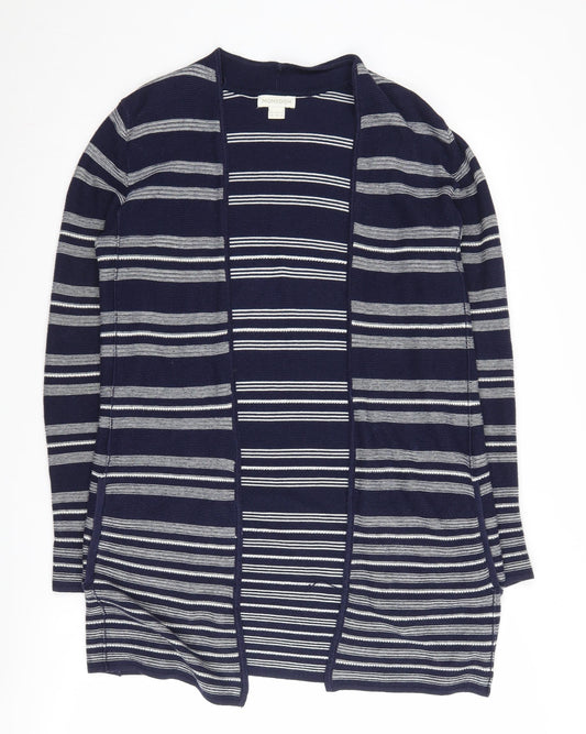 Monsoon Women's Blue Striped Cardigan Size 10