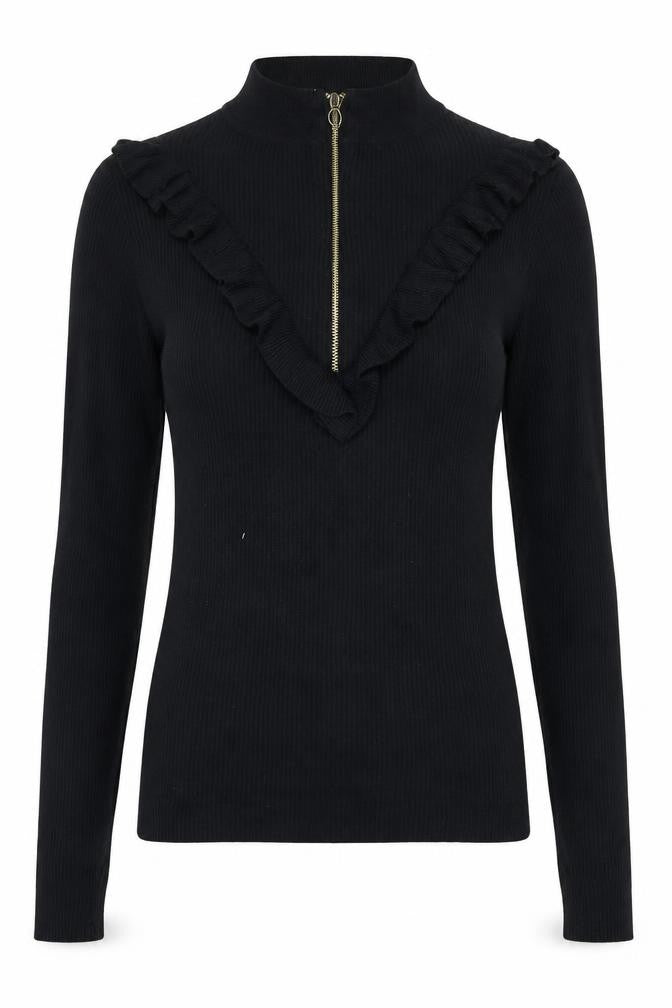 Brave Soul Women's Black XS Full Zip Jumper