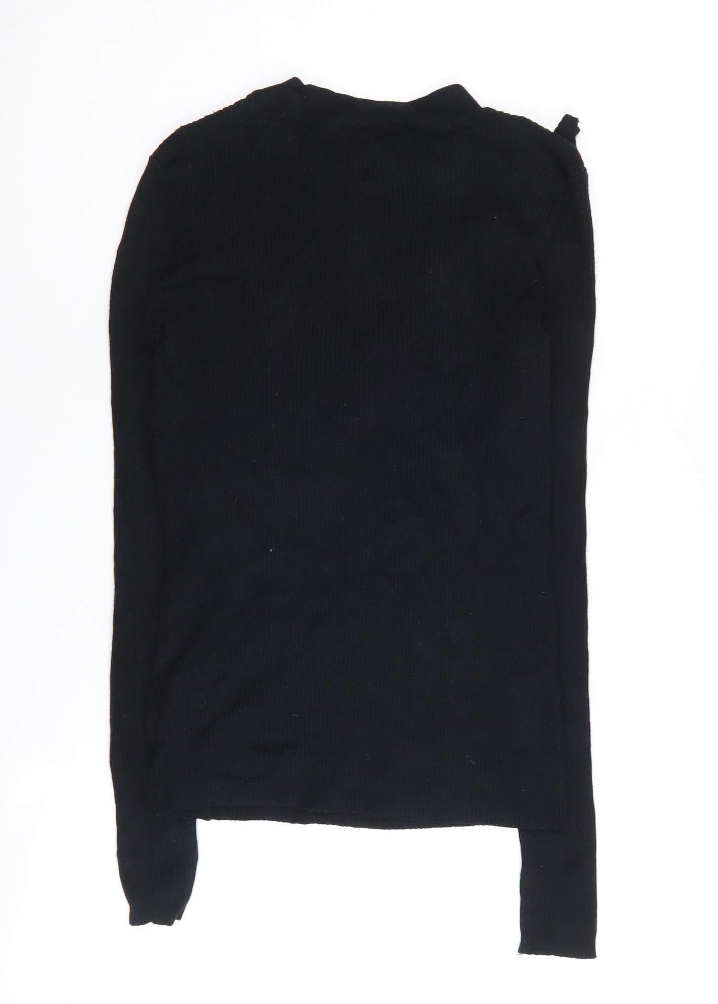 Brave Soul Women's Black XS Full Zip Jumper