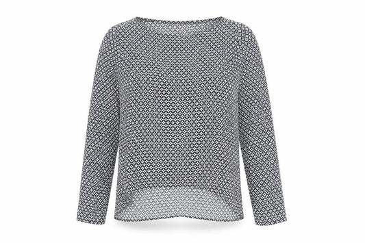 Front view of Zara Woman Multicoloured Geometric Blouse, size M