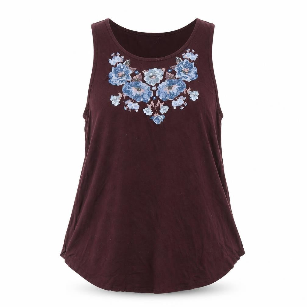 American Eagle Women's Brown Tank M Scoop Neck