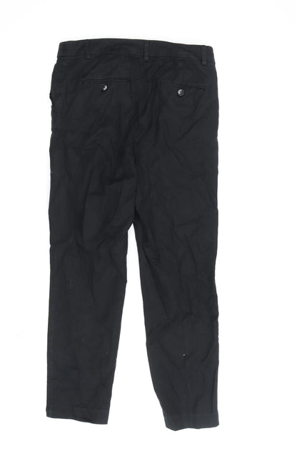 Mint Velvet Women's Black Chino Trousers Size 8