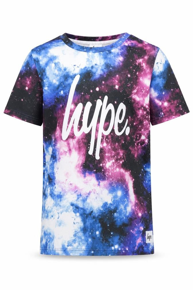 Hype Boys Multicoloured Galaxy Graphic T-Shirt 13 Years