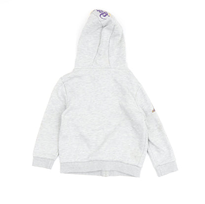 Back view of NBA boys’ grey la lakers hooded jacket 3-4 years