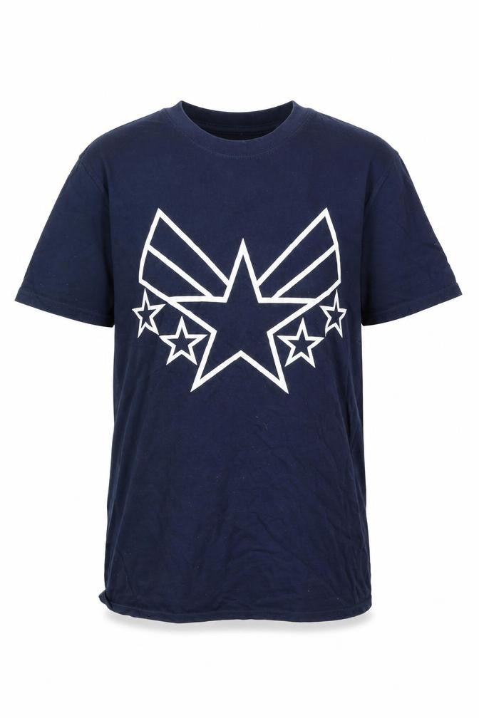 Marvel Men's Blue Captain America T-Shirt Size M