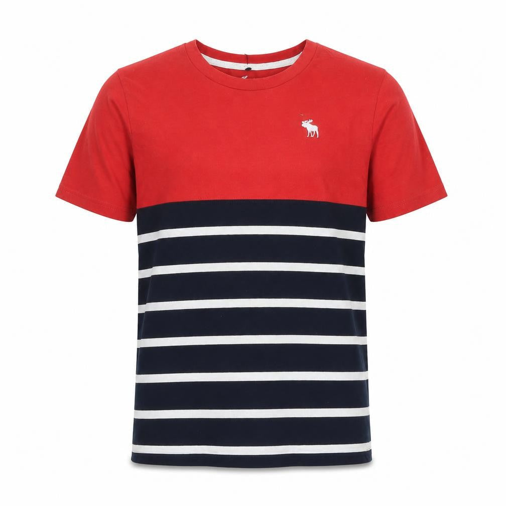 Abercrombie & Fitch Kids Boys' Red Striped T-Shirt, 16 Years, Casual