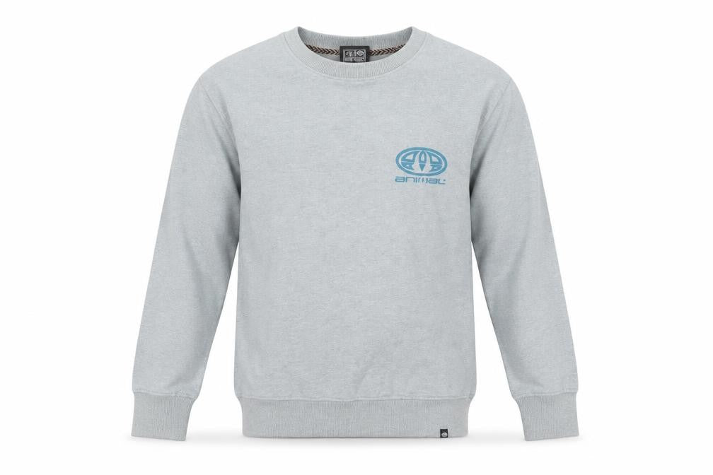 Animal Men's Blue XS Pullover Sweatshirt, Logo Accent