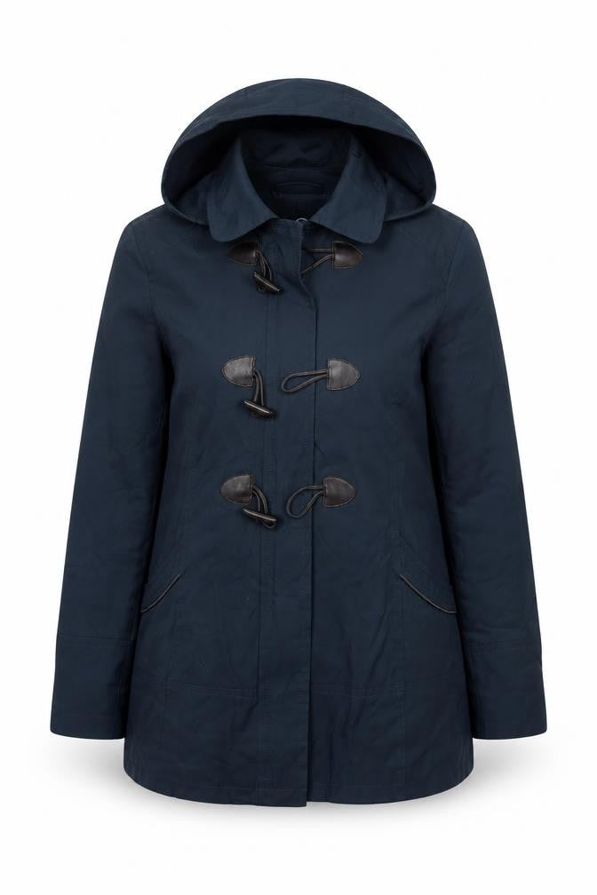 Halifax Traders Women's Blue Duffle Coat Size 12